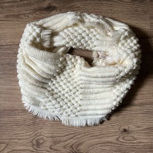 White LOFT infinity scarf